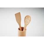 Bamboo kitchen utensils set