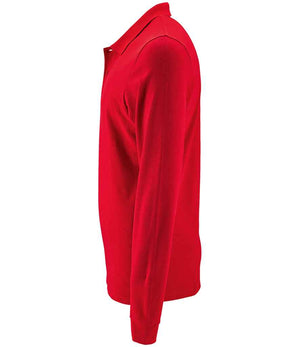 SOL'S Perfect Long Sleeve Piqué Polo Shirt Red