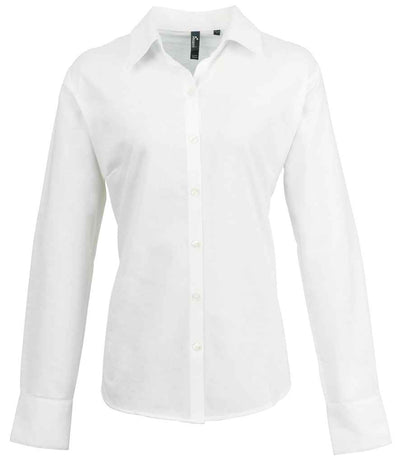 Premier Ladies Signature Long Sleeve Oxford Shirt