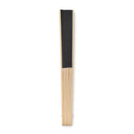 Branded Manual hand fan with bamboo handle