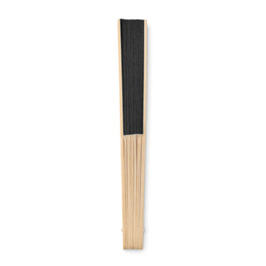 Branded Manual hand fan with bamboo handle