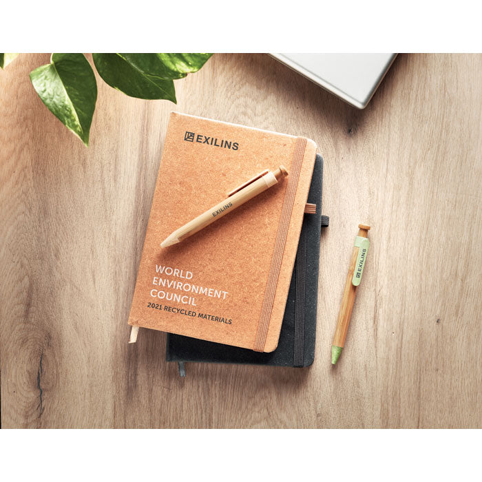 Branded A5 recycled notebook 80 lined