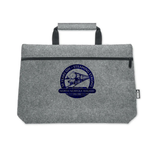 RPET felt zippered laptop bag
