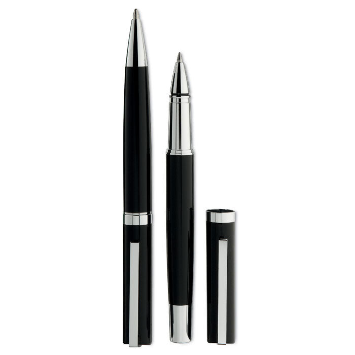 Pen and roller set in paper box