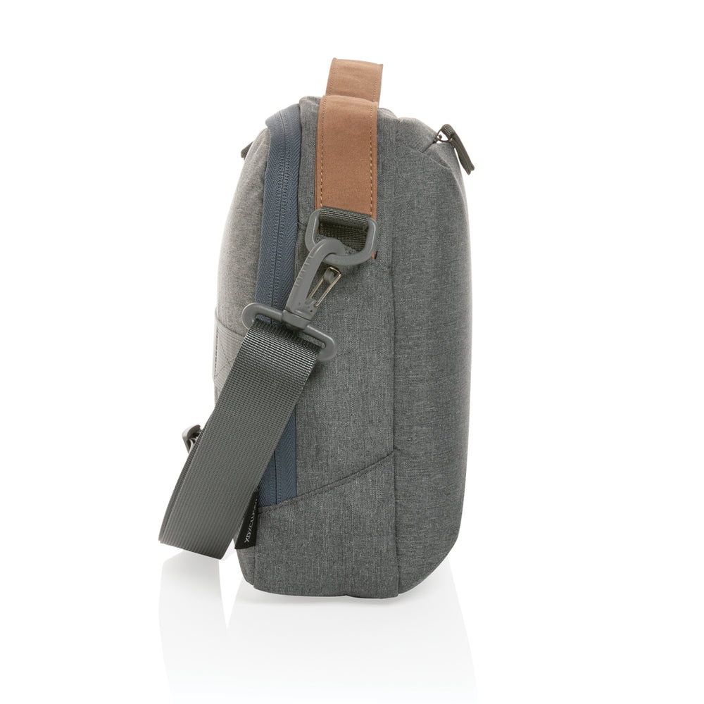 Branded Impact AWARE™ 300D two tone deluxe 15.6" laptop bag