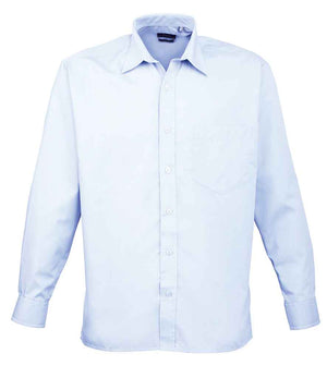 Premier Long Sleeve Poplin Shirt Light Blue