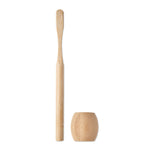 Bamboo tooth brush with stand