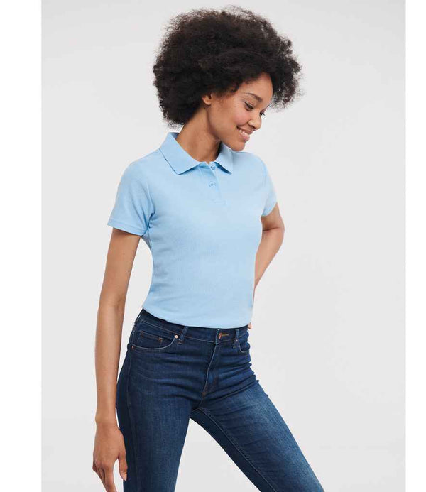 Branded Russell Ladies Classic Poly/Cotton Piqué Polo Shirt