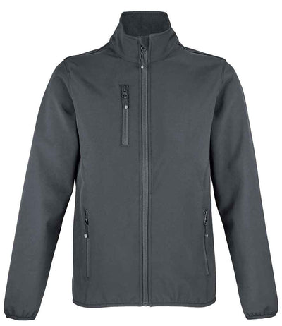 SOL'S Ladies Falcon Recycled Soft Shell Jacket Charcoal