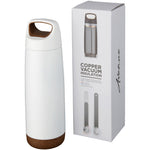 Branded Valhalla 600 ml copper vacuum insulated water bottle