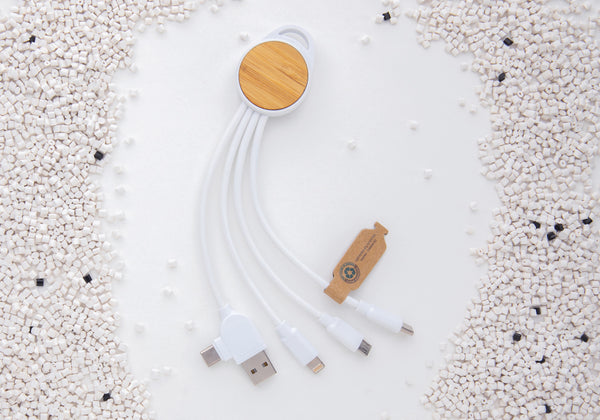 Branded RCS recycled plastic Ontario 6-in-1 round cable
