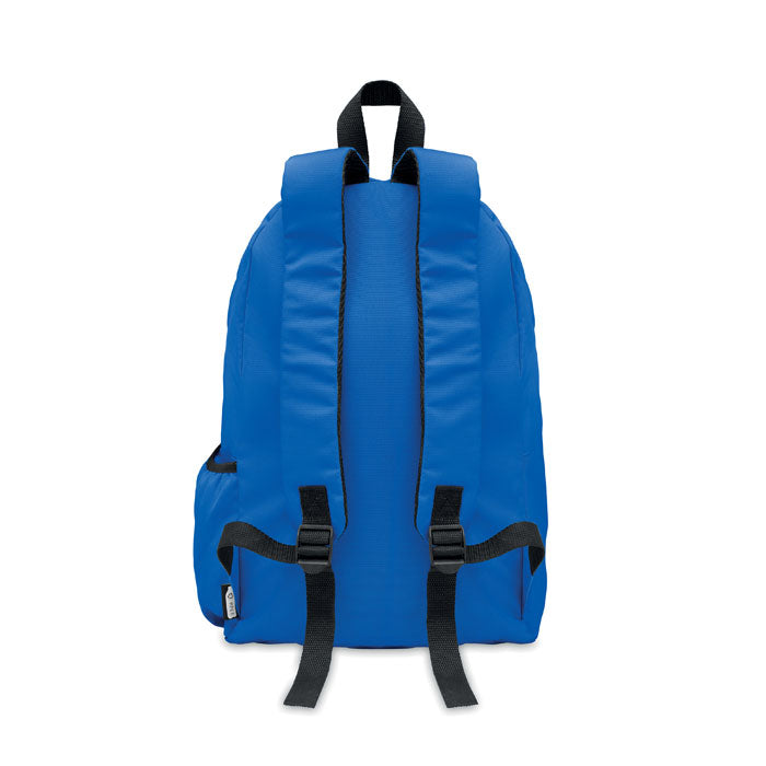 Branded 600D RPET polyester backpack