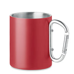 Branded Double wall metal mug 300 ml