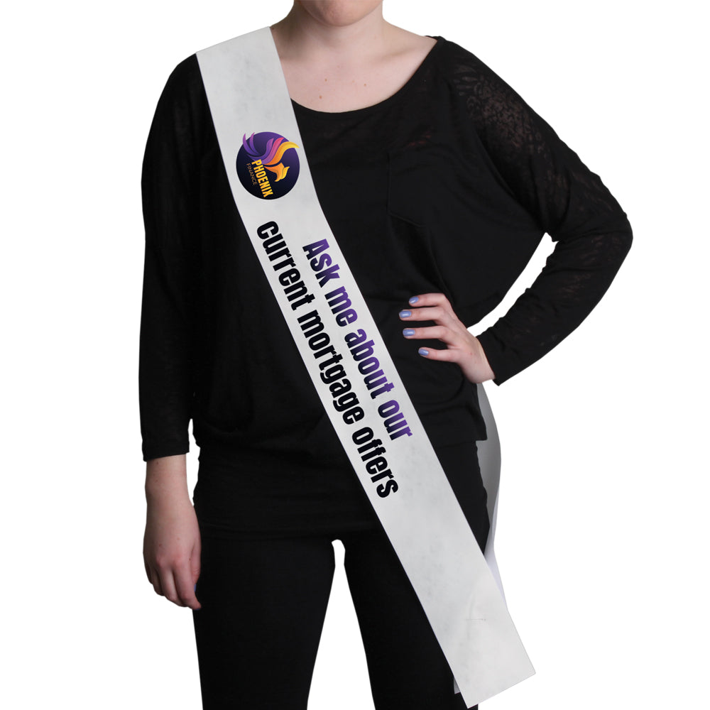 Custom Promotional Sash - Tyvek