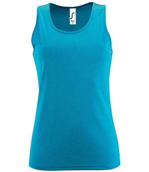 SOL'S Ladies Sporty Performance Tank Top Aqua