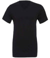 Canvas Unisex Jersey V Neck T-Shirt Black