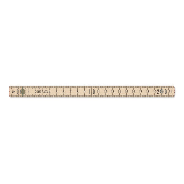 Carpenter ruler in wood 2m