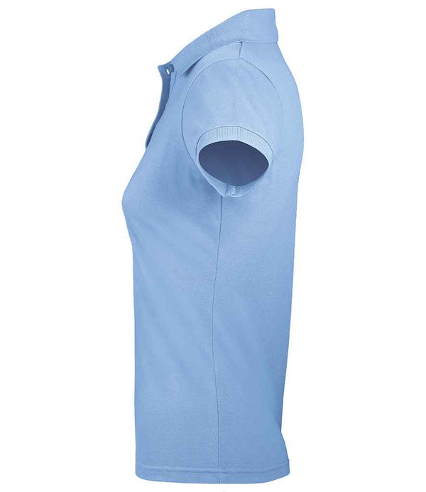 SOL'S Ladies Prime Poly/Cotton Piqué Polo Shirt Sky Blue