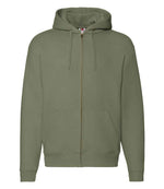 Fruit of the Loom Premium Zip Hooded Sweatshirt Classic Olive