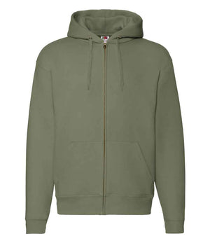 Fruit of the Loom Premium Zip Hooded Sweatshirt Classic Olive