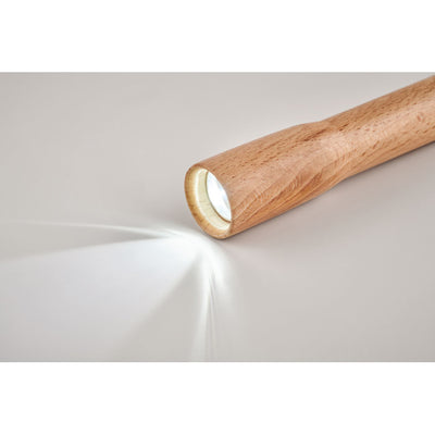 Wooden torch with COB light