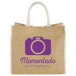 Harry coloured edge jute tote bag 25L