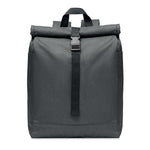 Branded 600D RPET 2 tone roll top backpack
