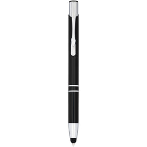 Moneta anodized aluminium click stylus ballpoint pen