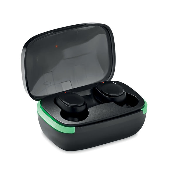 Branded TWS earbuds with charging case