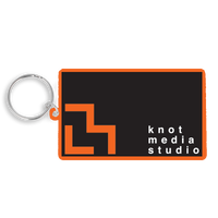 80mm Rectangle Keyring