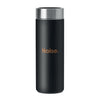 Branded Double wall bamboo flask with tea infuser 400ml