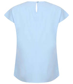 Henbury Ladies Pleat Front Short Sleeve Blouse