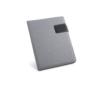 PYNCHON. A5 folder in imitation linen and PU. Lined sheets