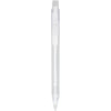 Calypso frosted ballpoint pen in frosted white