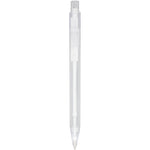 Calypso frosted ballpoint pen in frosted white