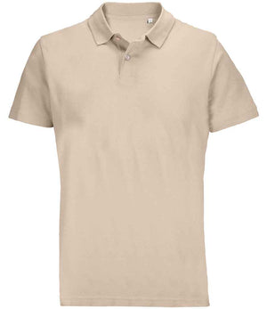 SOL'S Unisex Pulse Twin Piqué Polo Shirt Linen