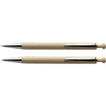 Branded Carleith Wooden pen and pencil set