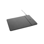 Branded Swiss Peak RCS recycled PU 10W wireless charging mousepad
