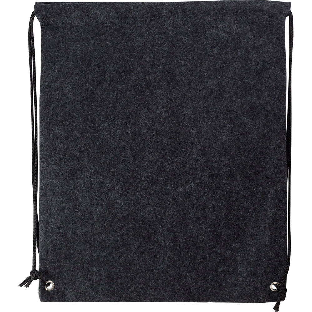 Branded Gear RPET felt drawstring backpack