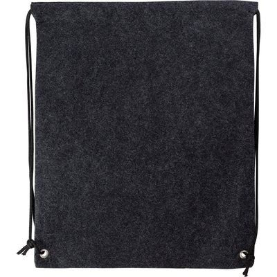 Branded Gear RPET felt drawstring backpack