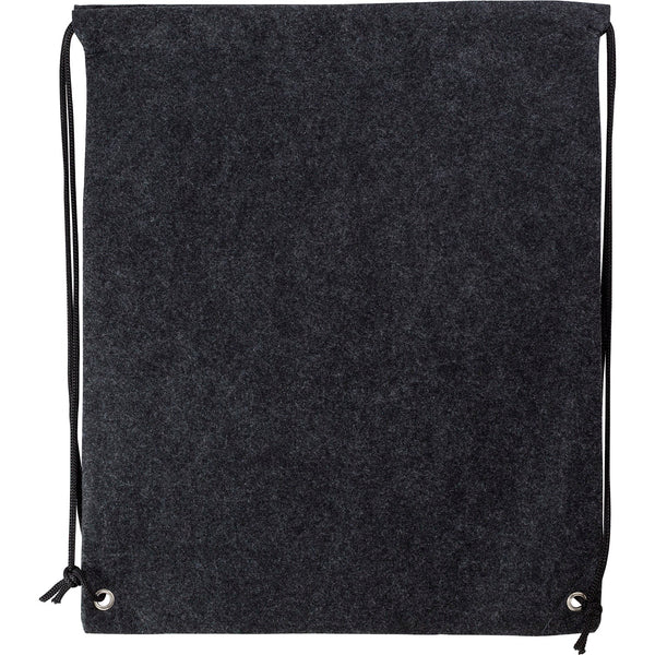 Branded Gear RPET felt drawstring backpack