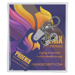 Safety Purse Bells with Fob Supplied Bagged with Backing Card