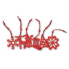 Set of 6 felt tree decorations