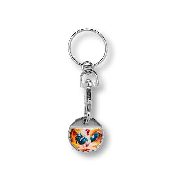 Express Metal Trolley Coin Keyring