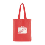 Branded Dunham 10oz cotton shopper with gusset and long handles