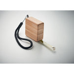 Branded Measuring tape in bamboo 1m