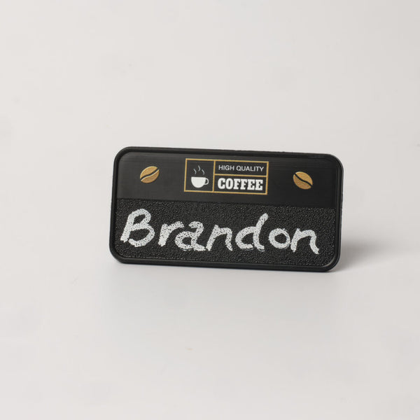 Always Recycled Chalkboard Name Badge – Low Window
