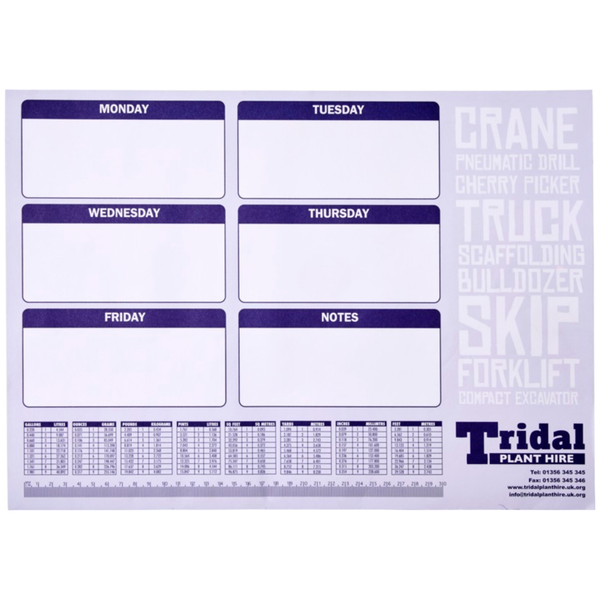 Branded Desk-Mate® A2 notepad 50 pages