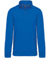 Kariban Zip Neck Sweatshirt Light Royal Blue