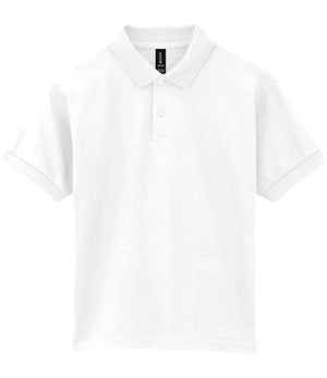 Gildan Kids DryBlend® Jersey Polo Shirt White